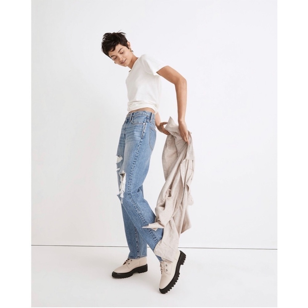 NWT Madewell The DadJean in Amaron Wash Ripped Edition - Picture 4 of 8
